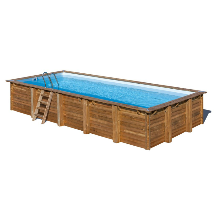 Piscine Gre bois Braga - 815 x 420 x H 146 cm (Filtre à sable)