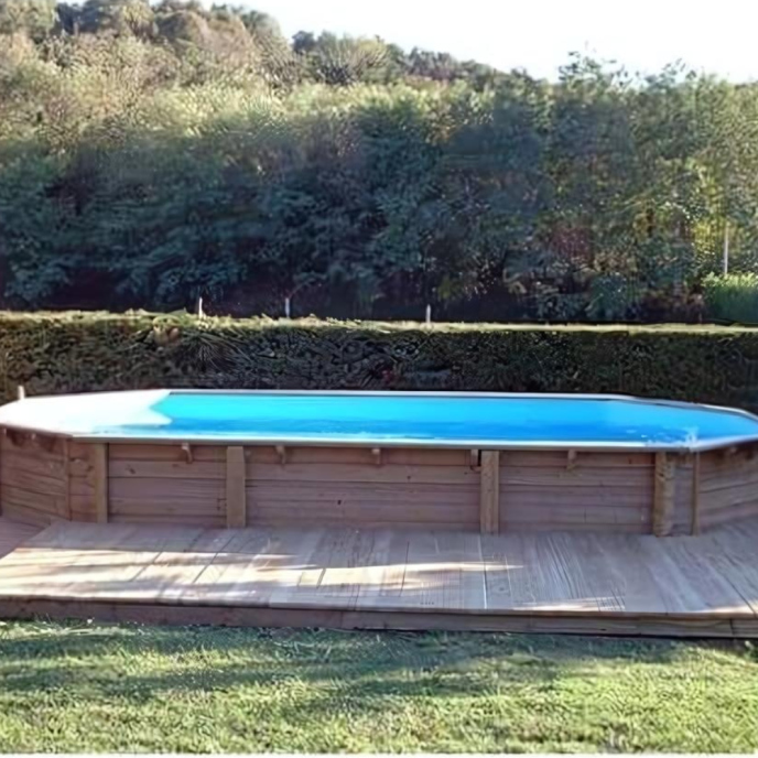 Piscine Ubbink bois Océa 860 x 470 x H 130 cm (Filtre à sable)