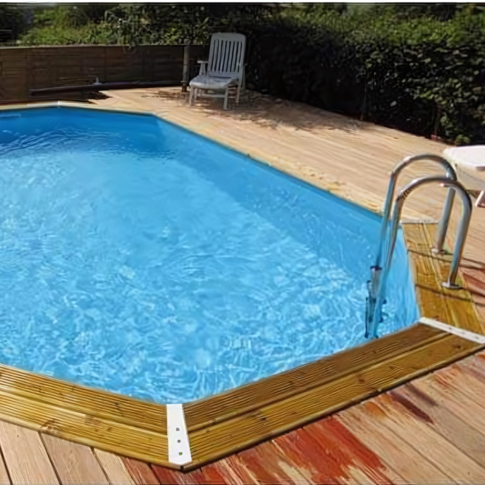 Piscine Ubbink bois Océa 860 x 470 x H 130 cm (Filtre à sable)