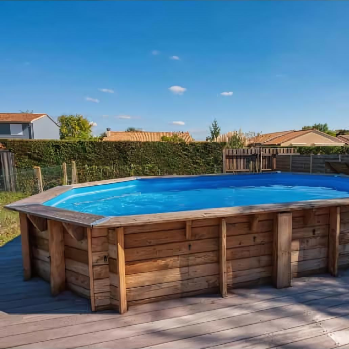 Piscine Ubbink bois Océa 860 x 470 x H 130 cm (Filtre à sable)