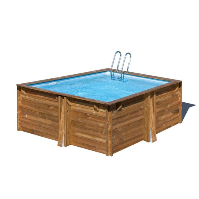 Piscine Gre bois Carra 3 - 305 x 305 x H 119 cm (Filtre à sable)