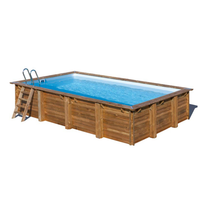 Piscine Gre bois Evora - 620 x 420 x H 133 cm