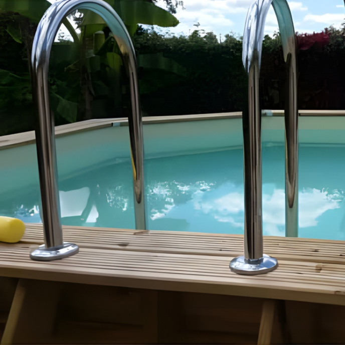 Piscine Ubbink bois Océa - Ø 580 x H 130 cm (Filtre à sable)