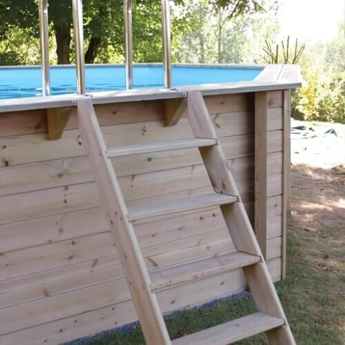 Piscine Ubbink bois Océa - Ø 510 x H 120 cm (Filtre à sable)