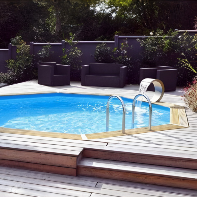 Piscine Ubbink bois Océa - Ø 510 x H 120 cm (Filtre à sable)