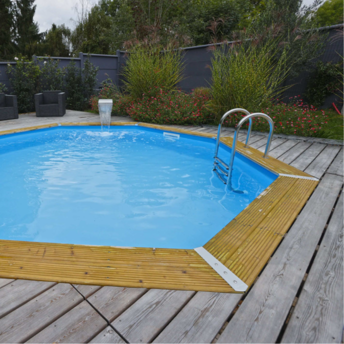 Piscine Ubbink bois Océa - Ø 510 x H 120 cm (Filtre à sable)