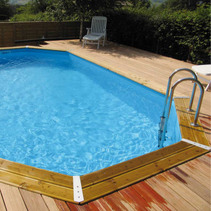 Piscine Ubbink bois Océa - 610 x 400 x H 130 cm (Filtre à sable)