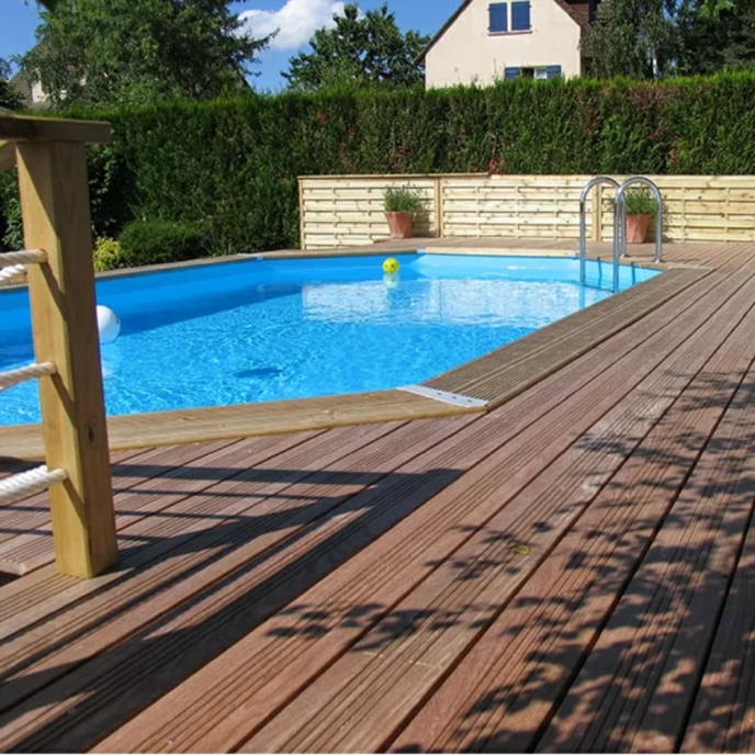 Piscine Ubbink bois Océa - 610 x 400 x H 130 cm (Filtre à sable)