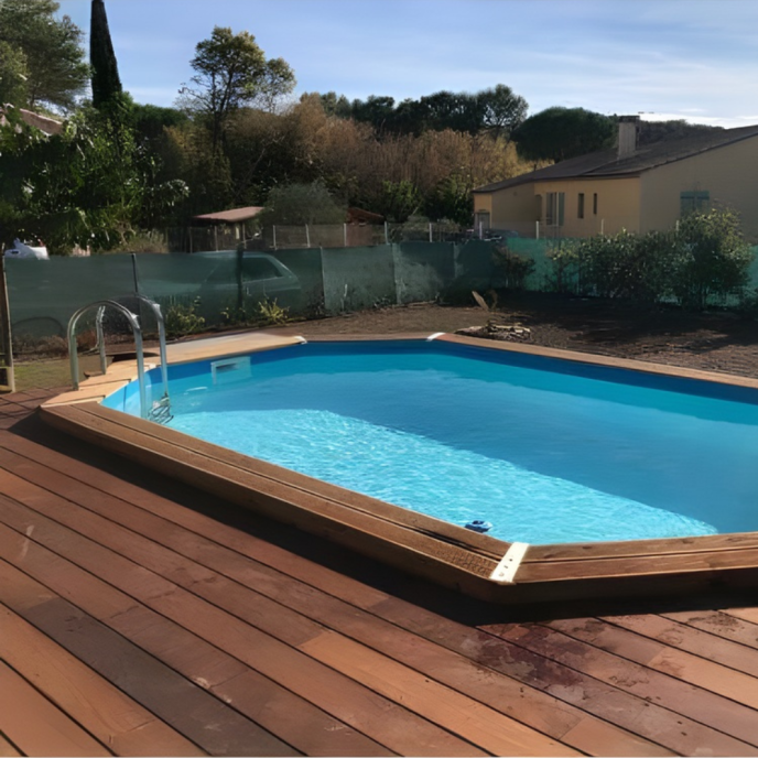 Piscine Ubbink bois Océa - 355 x 550 x H 120 cm (Filtre à sable)