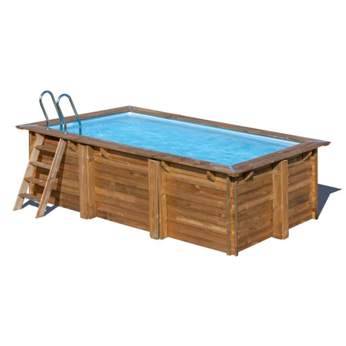 Piscine Gre bois Marbella 2 - 420 x 270 x H 117 cm (Filtre à sable)