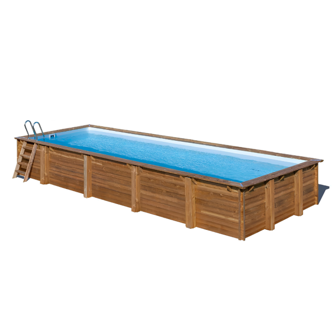Piscine Gre bois Mint - 1010 x 418 x H 146 cm (Filtre à sable)