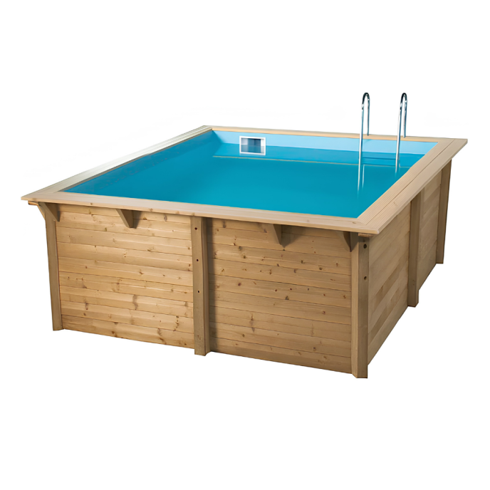 Piscine Ubbink bois Azura - 300 x 300 x H 126 cm (Filtre à sable)