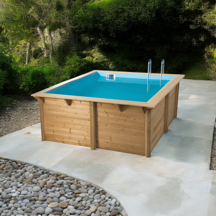 Piscine Ubbink bois Azura - 300 x 300 x H 126 cm (Filtre à sable)