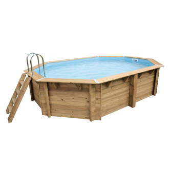 Piscine Ubbink bois Azura - 300 x 400 x H 120 cm (Filtre à sable)