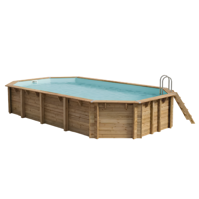 Piscine Ubbink bois Azura - 400 x 750 x H 130 cm (Filtre à sable)