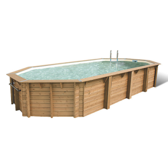 Piscine Ubbink bois Azura - 470 x 820 x H 130 cm (Filtre à sable)