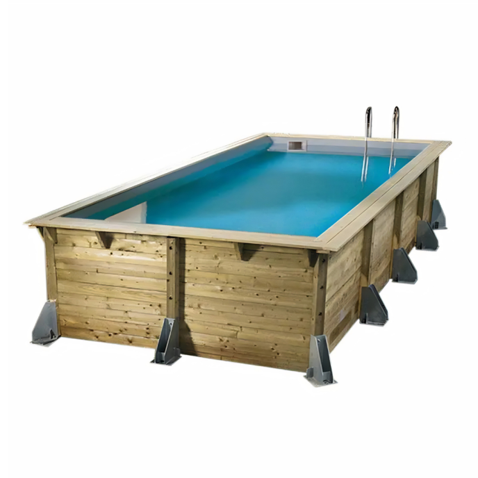 Piscine Ubbink bois Azura - 505 x 350 x H 126 cm (Filtre à sable)