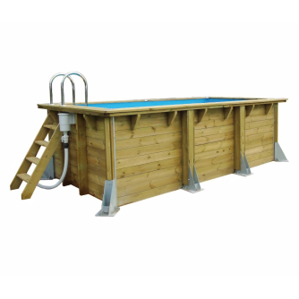 Piscine Ubbink bois Azura - 300 x 430 x H 126 cm (Filtre à sable)