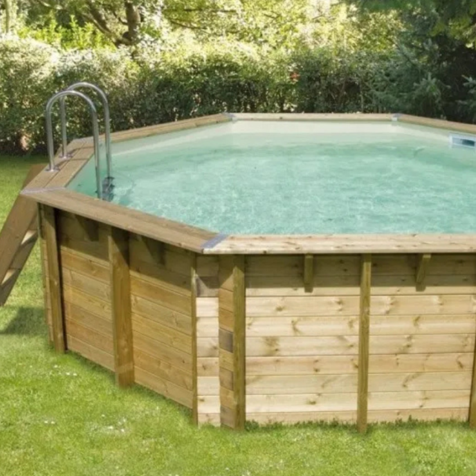 Piscine Ubbink bois Océa - Ø 430 x H 120 cm (Filtre à sable)