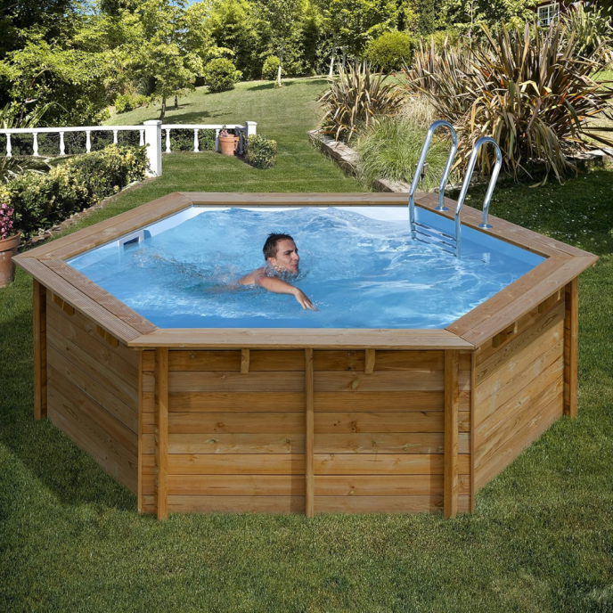 Piscine Gre bois Lili 2 - Ø 280 x H 107 cm (Filtre Aqualoon)