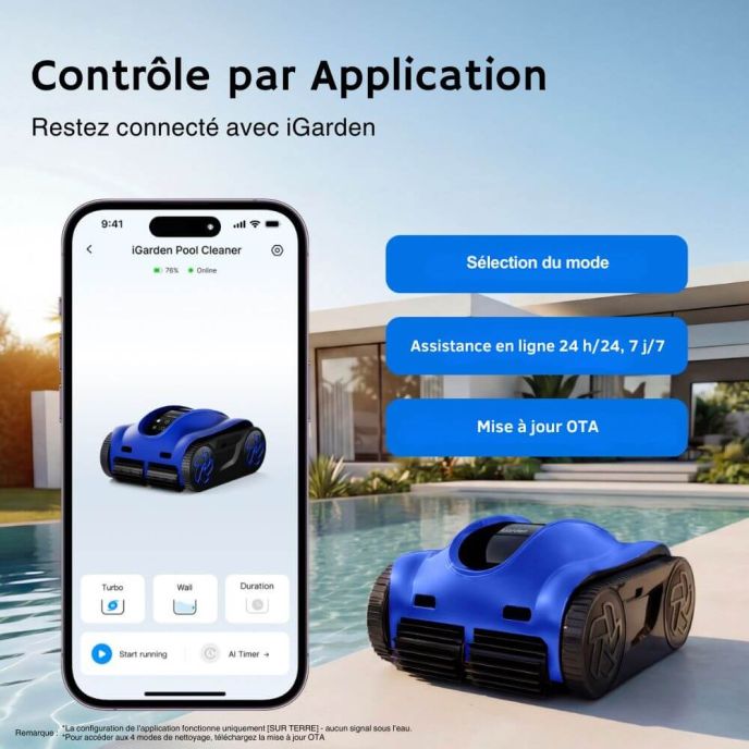 Robot sans fil iGarden K80 8h d'autonomie