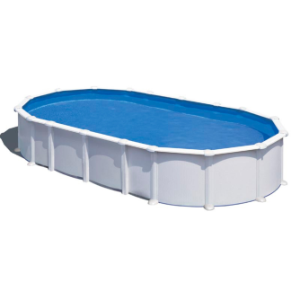 Piscine Gre acier ovale Haiti - 744 x 400 x H 132 cm (Filtre à sable)