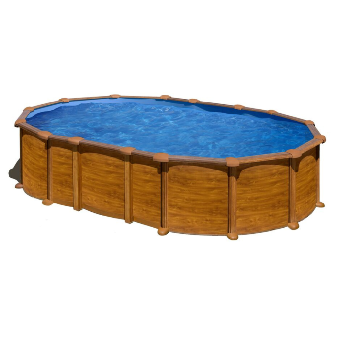 Piscine Gre acier ovale Amazonia - 634 x 399 x H 132 cm (Filtre à sable)