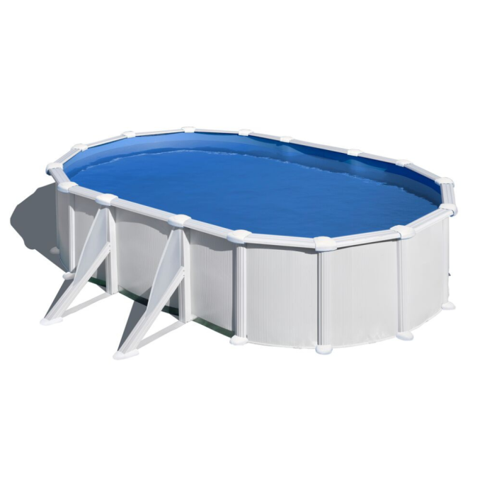 Piscine Gre acier ovale Atlantis 634 x 399 x H 132 cm (Filtre à sable)