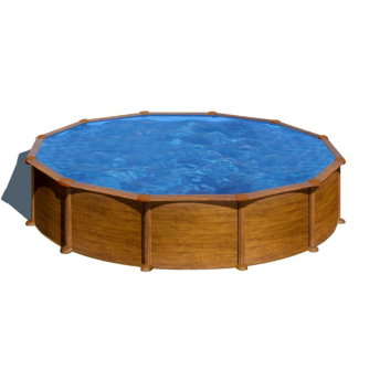 Piscine Gre acier ronde Mauritius - Ø 570 x H 132 cm (Filtre à sable)