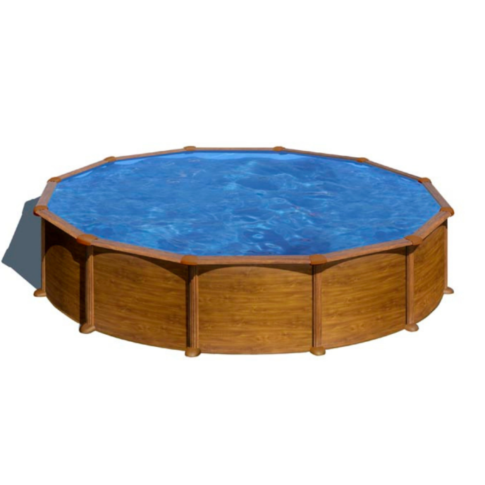 Piscine Gre acier ronde Mauritius - Ø 570 x H 132 cm (Filtre à sable)