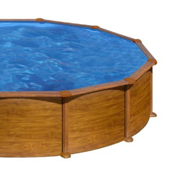 Piscine Gre acier ronde Mauritius - Ø 570 x H 132 cm (Filtre à sable)