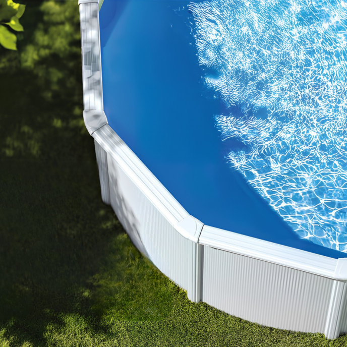 Piscine Gre acier ronde Atlantis - Ø 570 x H 132 cm (Filtre à sable)