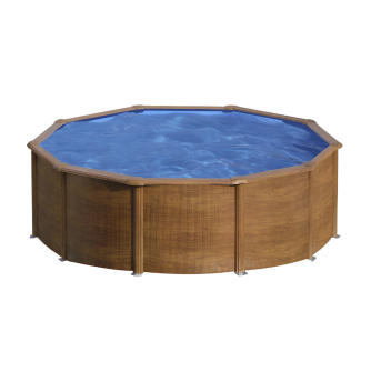 Piscine Gre acier ronde Sicilia - Ø 480 x 122 cm (Filtre à cartouche)