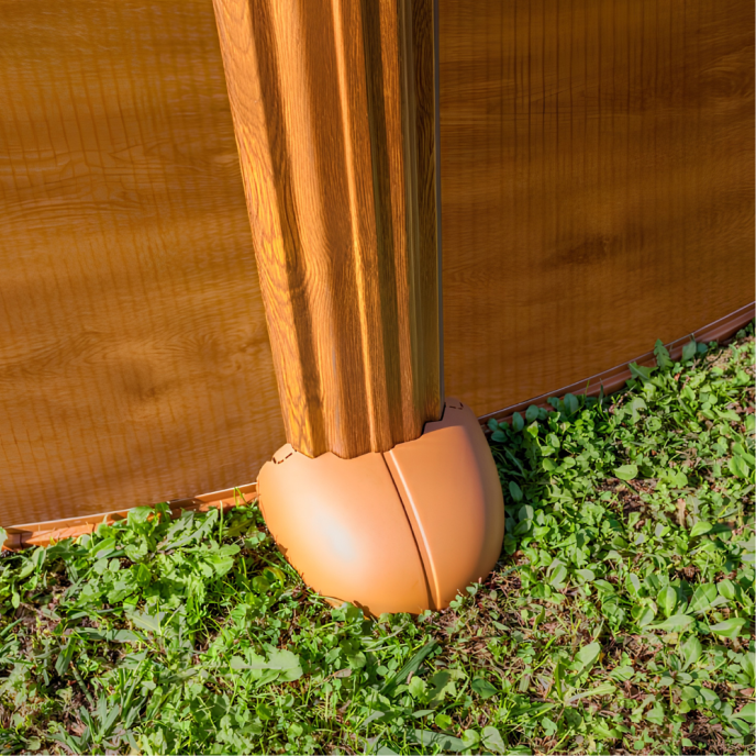 Piscine Gre acier ronde Mauritius - Ø 370 x H 132 cm (Filtre à sable)