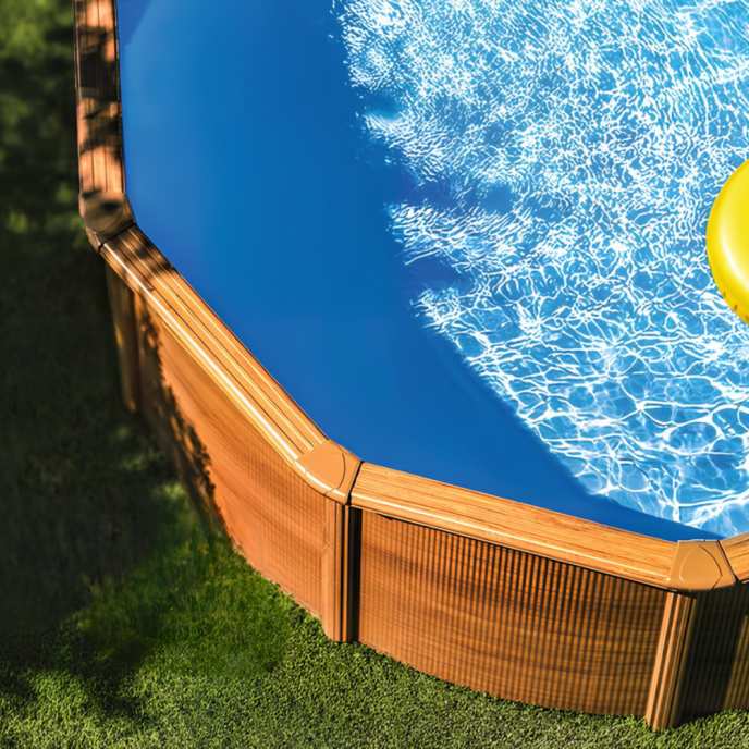 Piscine Gre acier ronde Sicilia Ø 370 x H 122 cm (Filtre à cartouche)