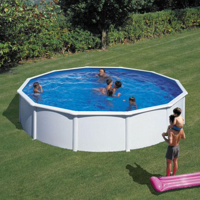 Piscine Gre acier ronde Fidji - Ø 570 x H 122 cm (Filtre à sable)