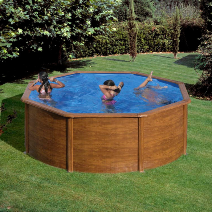Piscine Gre acier ronde Pacific - Ø 480 x H 122 cm (Filtre à sable)
