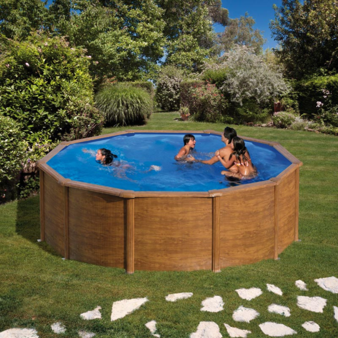 Piscine Gre acier ronde Pacific - Ø 480 x H 122 cm (Filtre à sable)