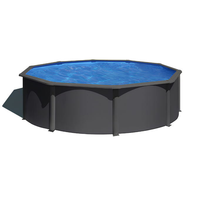 Piscine Gre acier ronde Louko Ø 480 x H 122 cm (Filtre à sable)
