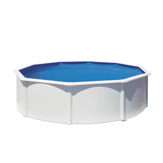 Piscine Gre acier ronde Fidji - Ø 480 x H 122 cm (Filtre à sable)