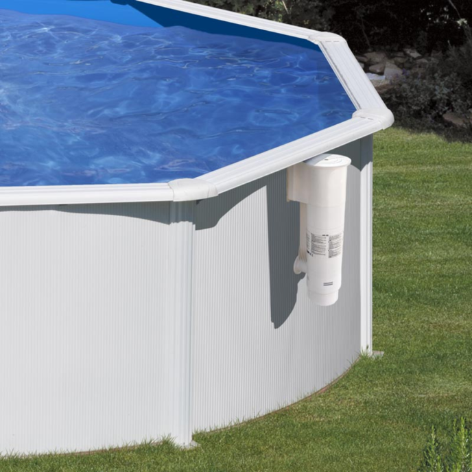Piscine Gre acier ronde Fidji - Ø 480 x H 122 cm (Filtre à sable)