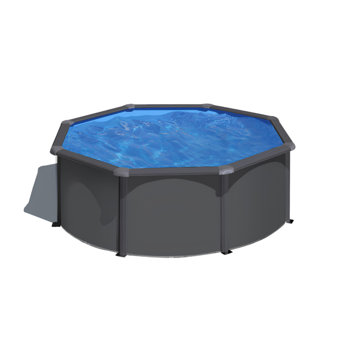 Piscine Gre acier ronde Louko - Ø 320 x H 122 cm (Filtre à sable)