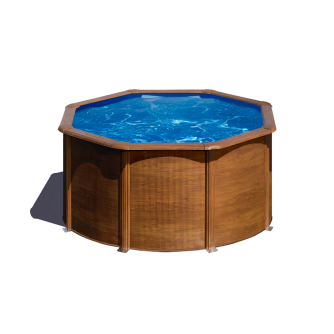 Piscine Gre acier ronde Pacific - Ø 260 x H 122 cm (Filtre à sable)