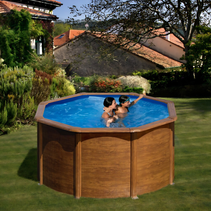Piscine Gre acier ronde Pacific - Ø 260 x H 122 cm (Filtre à sable)