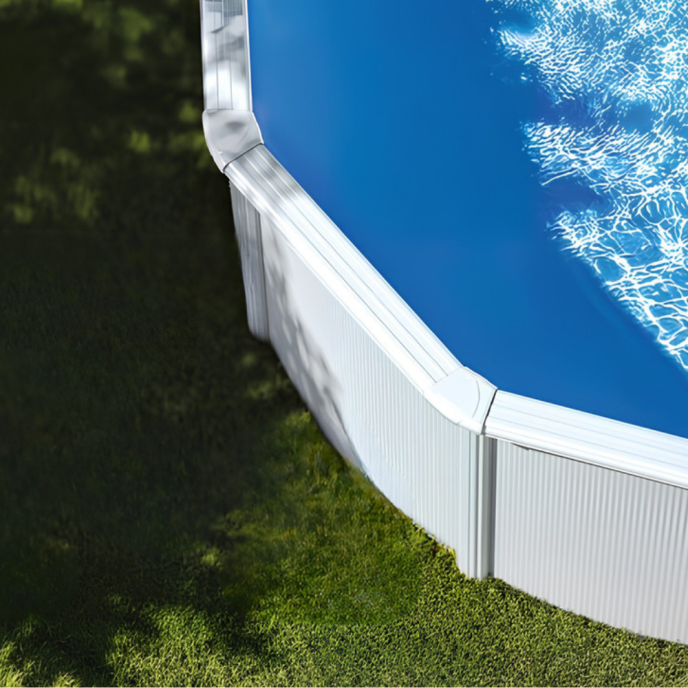 Piscine Gre acier ronde Fidji - Ø 260 x 122 cm (Filtre à sable)