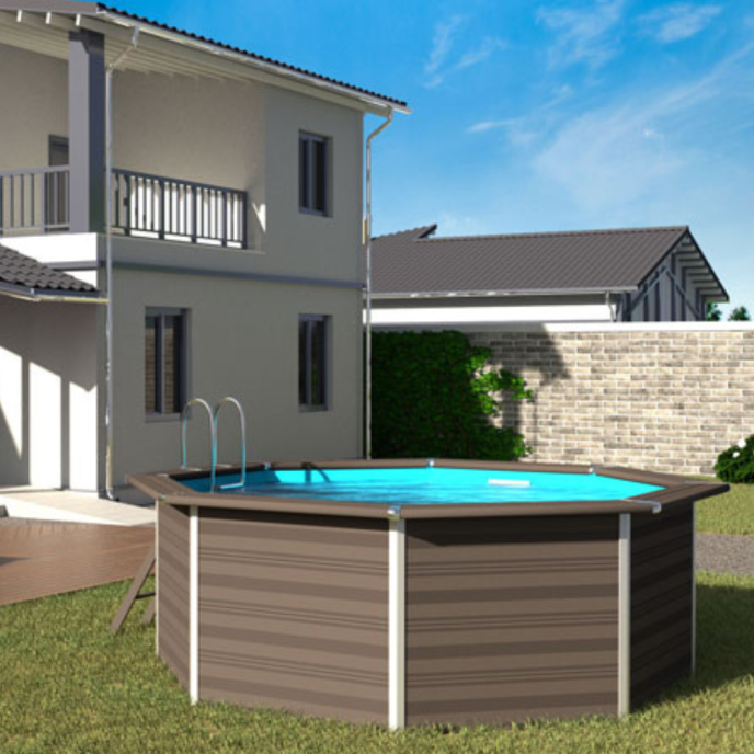 Piscine Gre composite Avantgarde - Ø 410 x H 124 cm (Filtre à sable)