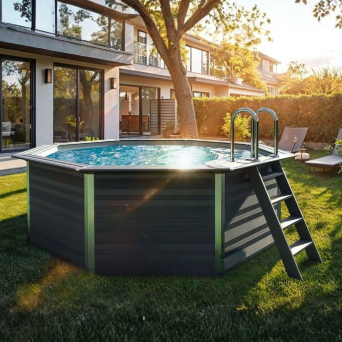 Piscine Gre composite Avantgarde - Ø 410 x H 124 cm (Filtre à sable)