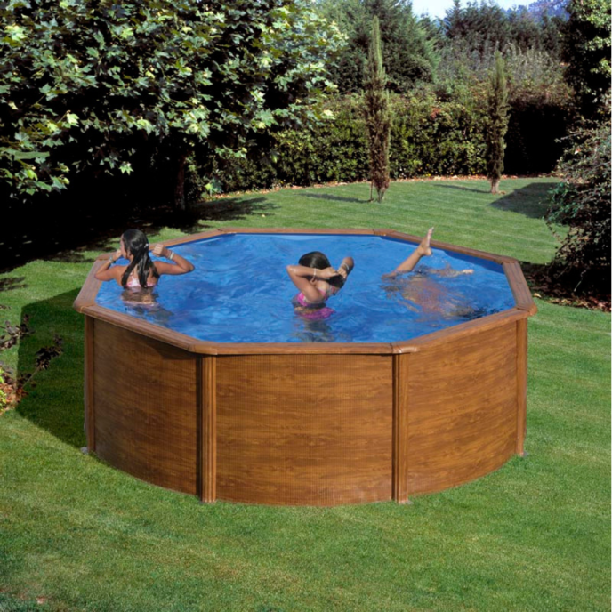 Piscine Gre acier ronde Sicilia Ø 320 x H 122 cm (Filtre à cartouche)