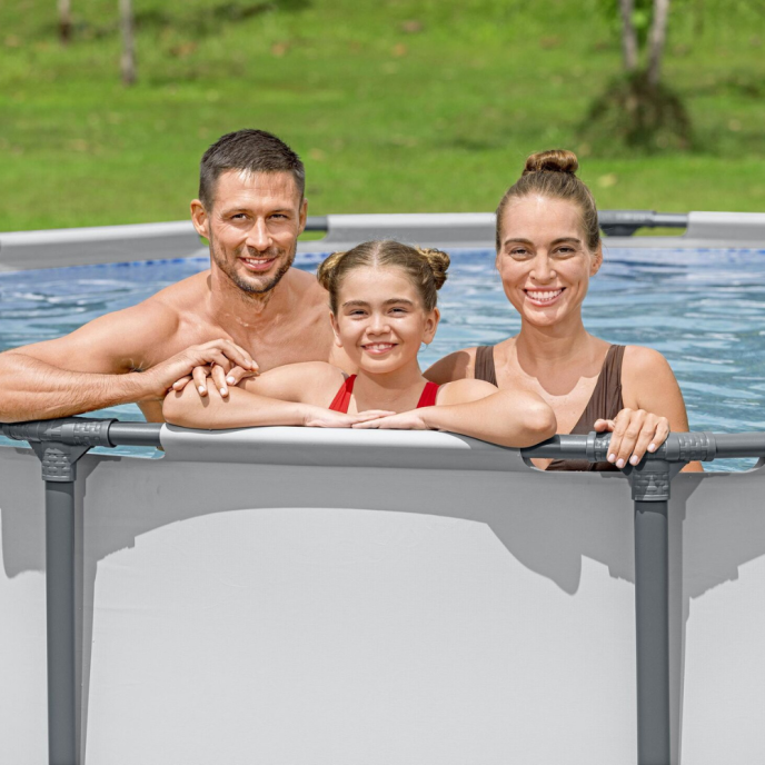 Piscine Bestway tubulaire ronde Steel Pro Max - Ø 427 x H 122 cm (Filtre à cartouche)
