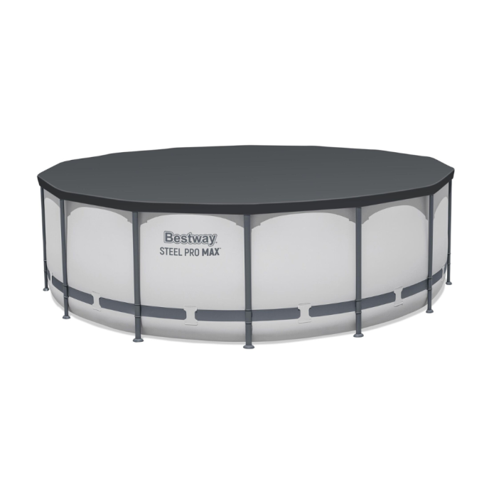 Piscine Bestway tubulaire ronde Steel Pro Max - Ø 427 x H 122 cm (Filtre à cartouche)
